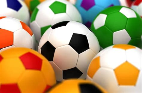 Colorful Soccer Balls — Stock Photo © selensergen #14432023