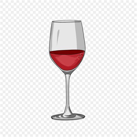 Red Wine Glass White Transparent Red Wine Glass Vector Material Wine