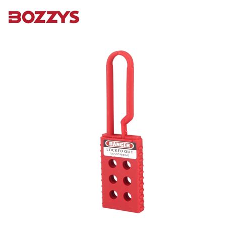 Bozzys Non Conductive Plastic Lockout Hasp With 6 Holes For Electrical