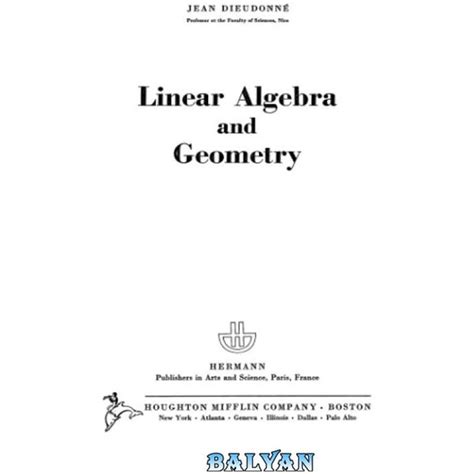 خرید و قیمت دانلود کتاب Linear Algebra And Geometry ترب