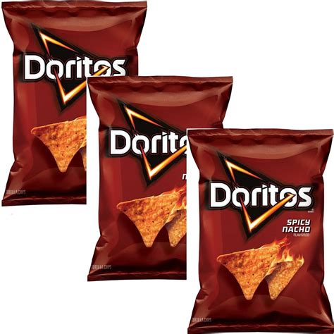 Doritos Tortilla Chips Spicy Nacho Ounce Pack Of