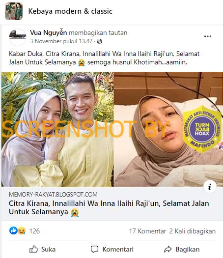 SALAH Artikel Citra Kirana Innalillahi Wa Inna Ilaihi Rajiun