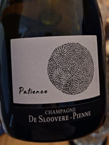 De Sloovere Pienne Patience Champagne Vivino France