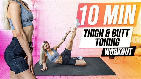 10 Min Quick Fit Fun Inner Thigh And Butt Toning Workout At Home Youtube