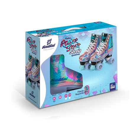 Patins Rodas Roller Skate Sereia Radkal