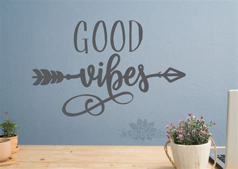 Good Vibes Wall Decal Good Vibes Only Positive Vibes | Etsy