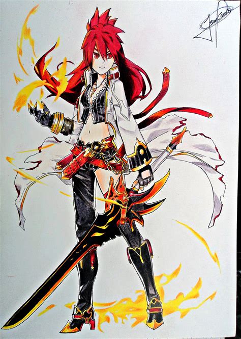 Elesis Blazing Heart Elsword By Jeancarlo183 On Deviantart