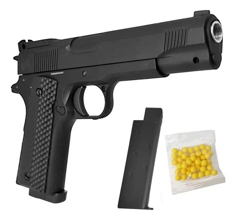 Pistola Airsoft Colt 1911 6 Mm Full Metal Spring Dedal Swat