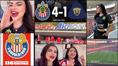 Emoci N En El Akron Chivas Golea Adi S Pumas Mix De Nuestro