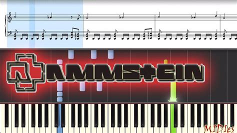 Rammstein Rammlied Piano Cover [synthesia Piano Tutorial] Youtube