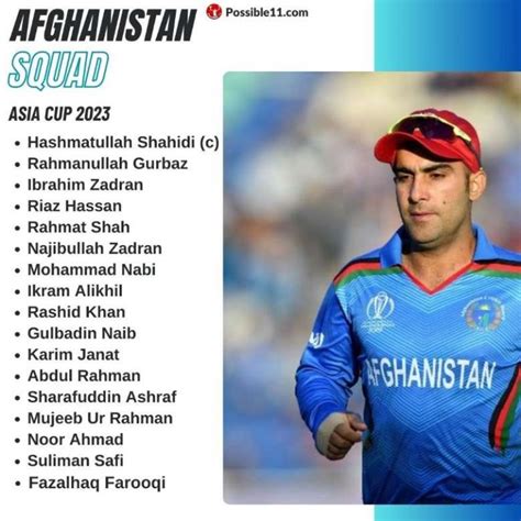 Sportnews Afghanistan Squad Announced For Asia Cup 2023 Players List