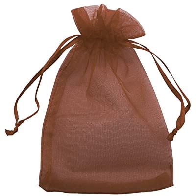 Allgala Count Orangza Gift Party Favor Bags With Drawstring X