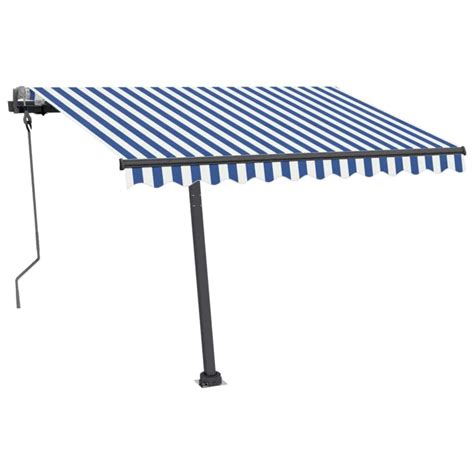 Toldo Retr Til Manual Independente Cm Azul E Branco Loja