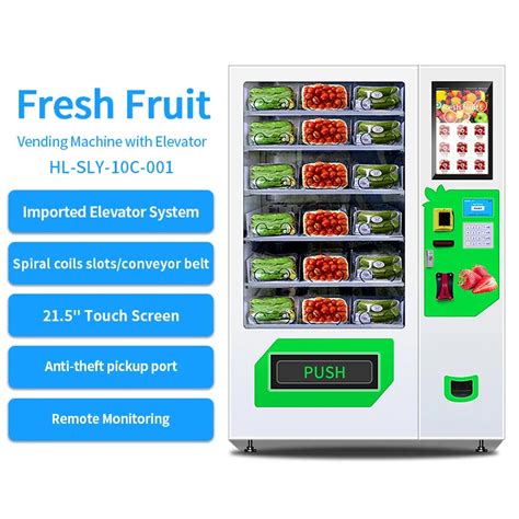 Self Service Healthy Fresh Food Vending Machine Eggs Salad Cakes Sell