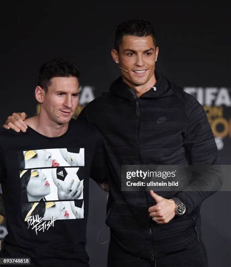 419 Ballon Dor Cristiano Ronaldo Lionel Messi Photos & High Res ...