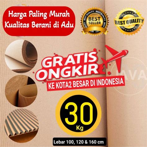 Jual Gratis Ongkir Kardus Packing Single Face Roll Murah Kg Kg Dan