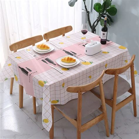 Водонепроницаемая маслостойкая скатерть из ПВХ | AliExpress