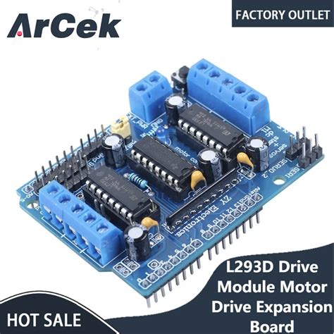 L293D L293 H Bridge Motor Shield Stepper Driver Board Control Module