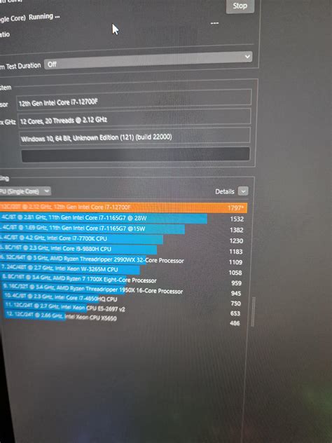 I F Lower Cinebench R Scores Than Expected R Intel