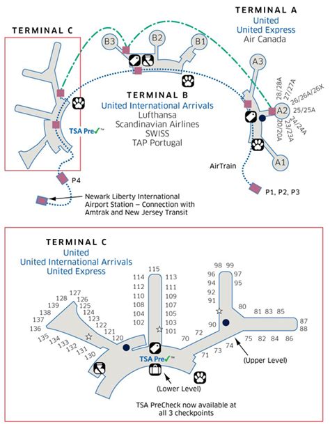 Ewr Airport Map United Airlines