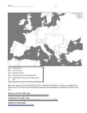 WWI Map Activity 2023 Doc Name Allied Powers Central Powers Neutral