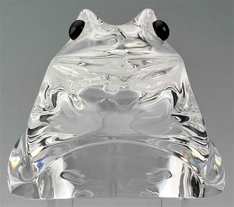 At Auction Steuben Art Glass Frog Paperweight Figure