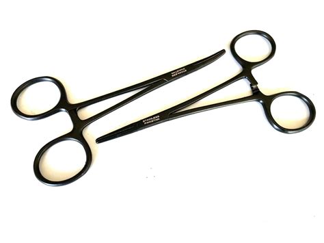 Amazon Set Of Hemostat Mosquito Forceps Full Black Straight