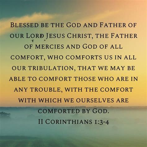 II Corinthians 1 3 4 Blessed Be The God And Father Of Our Lord Jesus