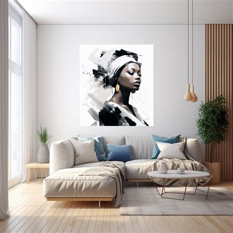 African Woman Abstract Artprintable Wall Art African Woman Wall Art