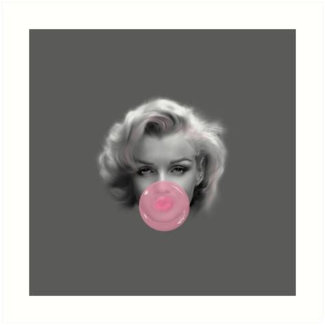 Marilyn Monroe Pink Bubble Gum Bubblelicious Design By Urbanhero Art