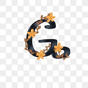 Letter G Png Transparent Letter G With Elegant Beautiful Flower