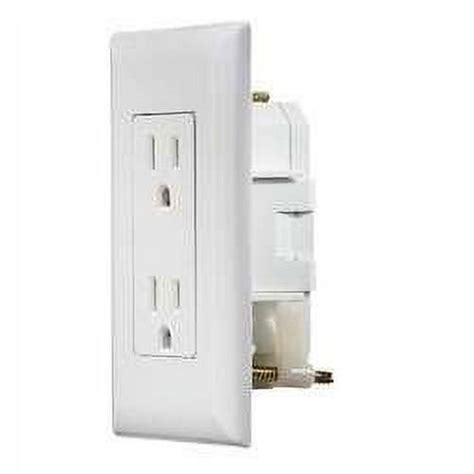 Rv Designer S811 Dual Ac Self Contained Outlet With Cover Plate White