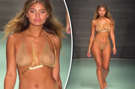 Sofia Jamora Flashes Nipples In See Through Bikini Nudeshots