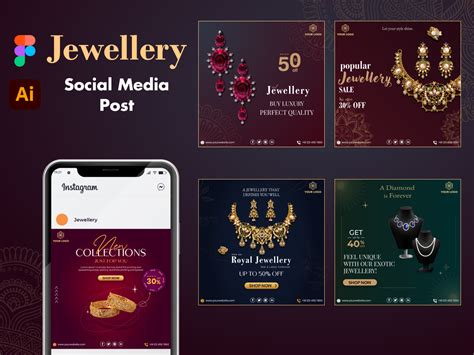 Dribbble Jewellery Social Media Post Template 505728png By Uptechies