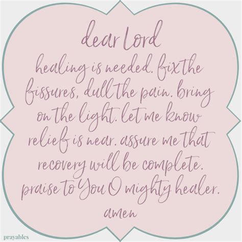 Prayer: When Healing is Needed - Prayables