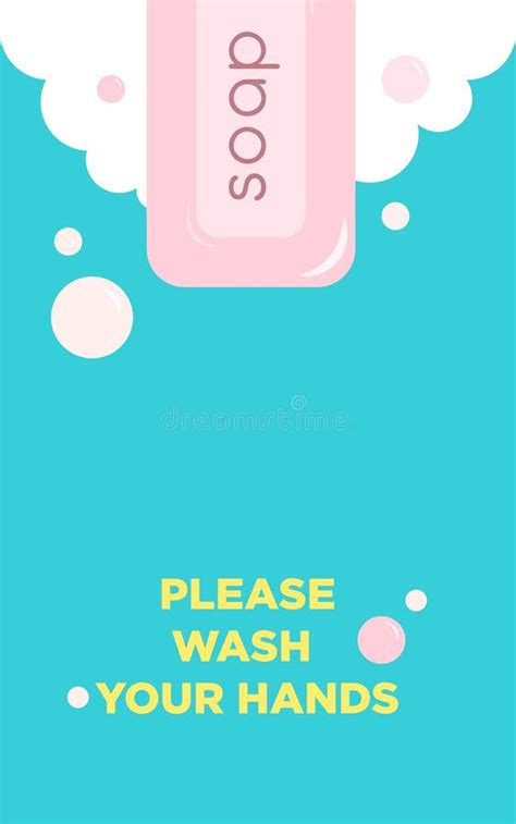 Personal Hygiene Poster Template With Copy Space Flat Design Stock