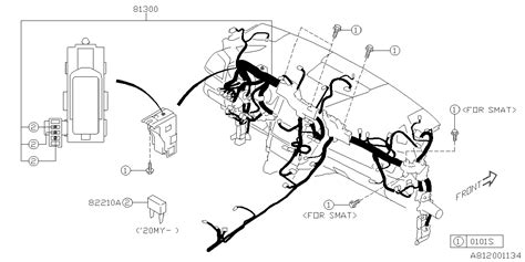 Subaru Wrx Premium Eyesight Instrument Panel Harness Electrical