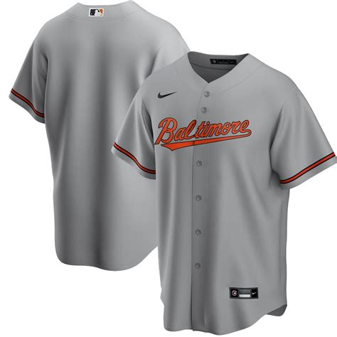 Baltimore Orioles Nike Road Replica Team Jersey - Gray - HomeFavo