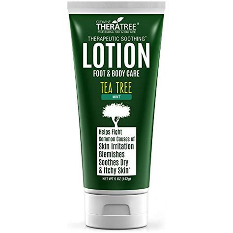 Tea Tree Oil Lotion With Neem Oil For Foot And Body Helps Fight Common