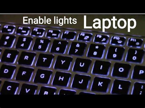 How To Switch On Keyboard Lights Keyboard Light Settings On Laptops