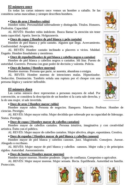 Manual Basico De Aprendizaje De Lectura De La Baraja Espanola Artofit