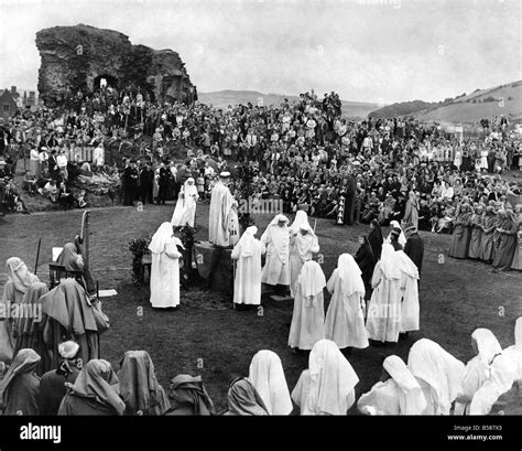 Eisteddfod National A Close Up Picture Of The Gorsedd Ceremony In