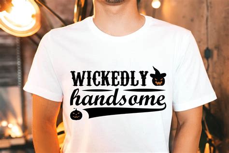 Halloween Svg Design Wickedly Handsome Graphic By Eman Graphics