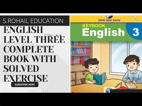 English Level Three Complete Book Key Book Solved Exercise