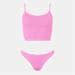 HUNZA G Bikini Set Women Bubblegum Flannels