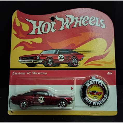 Jual Hot Wheels Custom 67 Mustang 50th Anniversary Shopee Indonesia