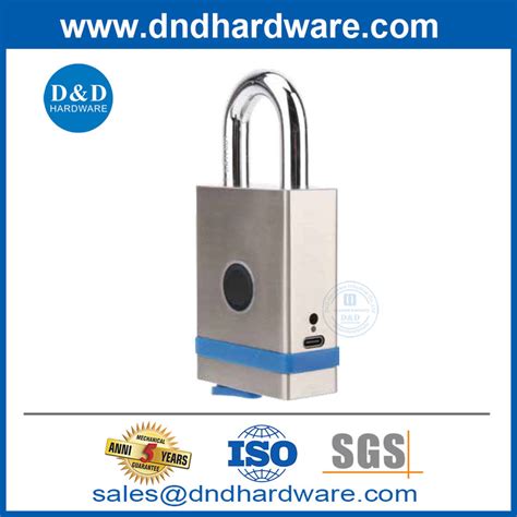 Waterproof Fingerprint Padlock with APP Heavy Duty Rust Resistant Padlock Smart Padlock-DDPL010 ...