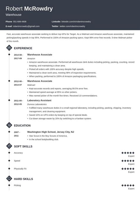 Walmart Associate Resume Sample