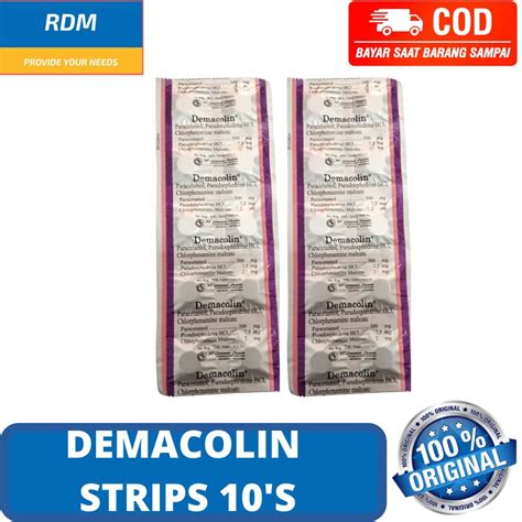 jual demacolin  strip obat flu shopee indonesia