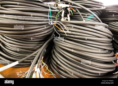 Thick Electric Cable Stock Photo Alamy